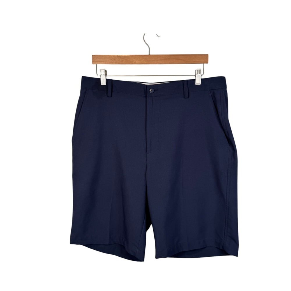 FootJoy Golf Shorts Navy Blue Performance Chino Slash Pocket Mens Size 36 Preppy